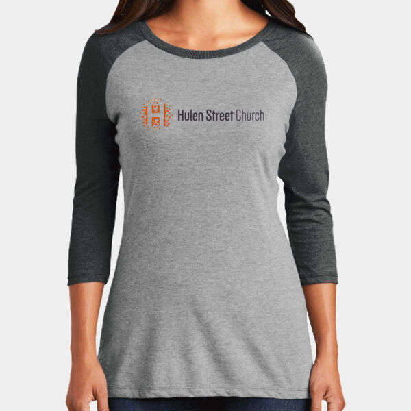 Hulen Street Logo Print - Women's Perfect Tri ® 3/4 Sleeve Raglan Thumbnail